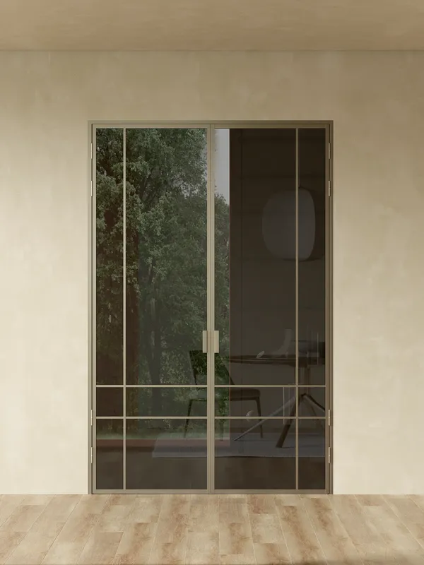 Распашная алюминиевая перегородка Minoli 21