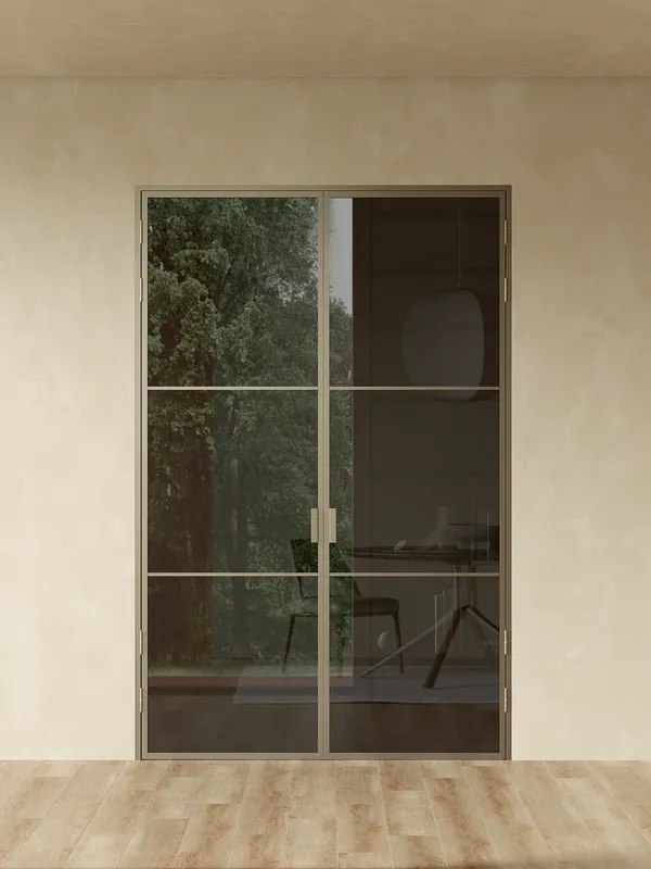 Распашная алюминиевая перегородка Minoli 6