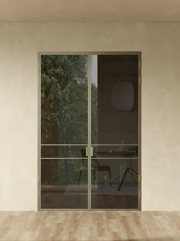 Распашная алюминиевая перегородка Minoli 9
